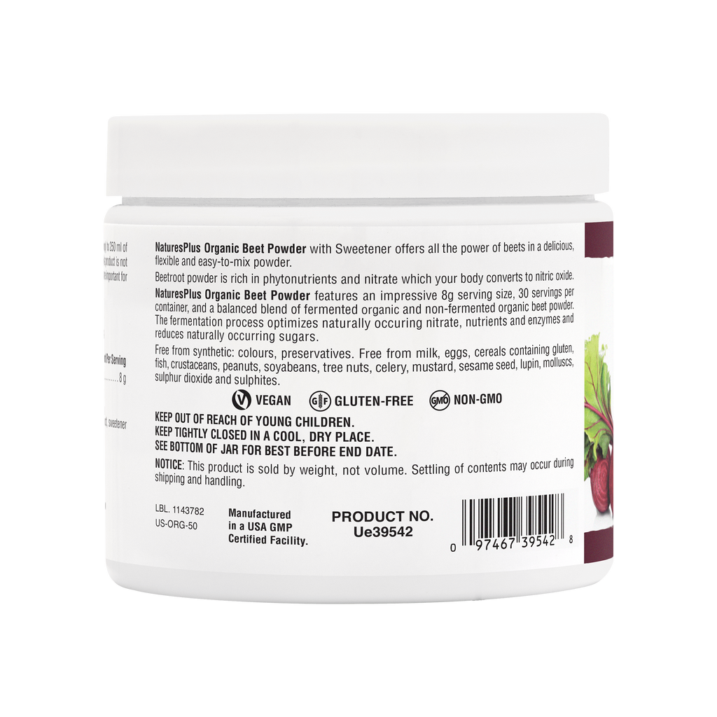 Nature’s Plus Organic Beet Powder