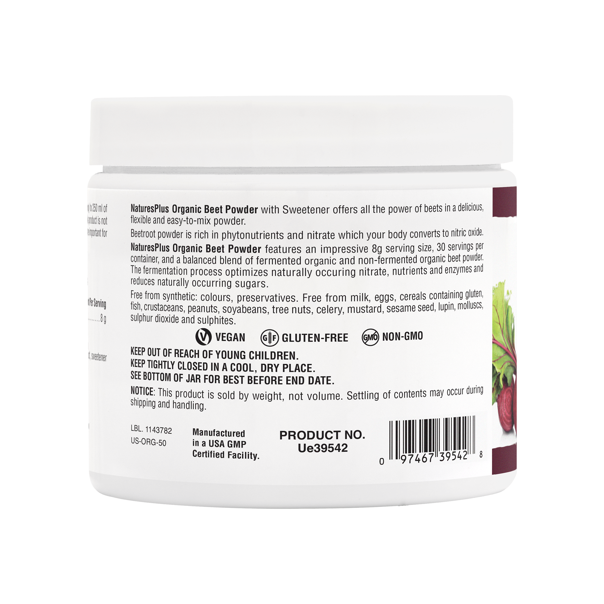 Nature’s Plus Organic Beet Powder