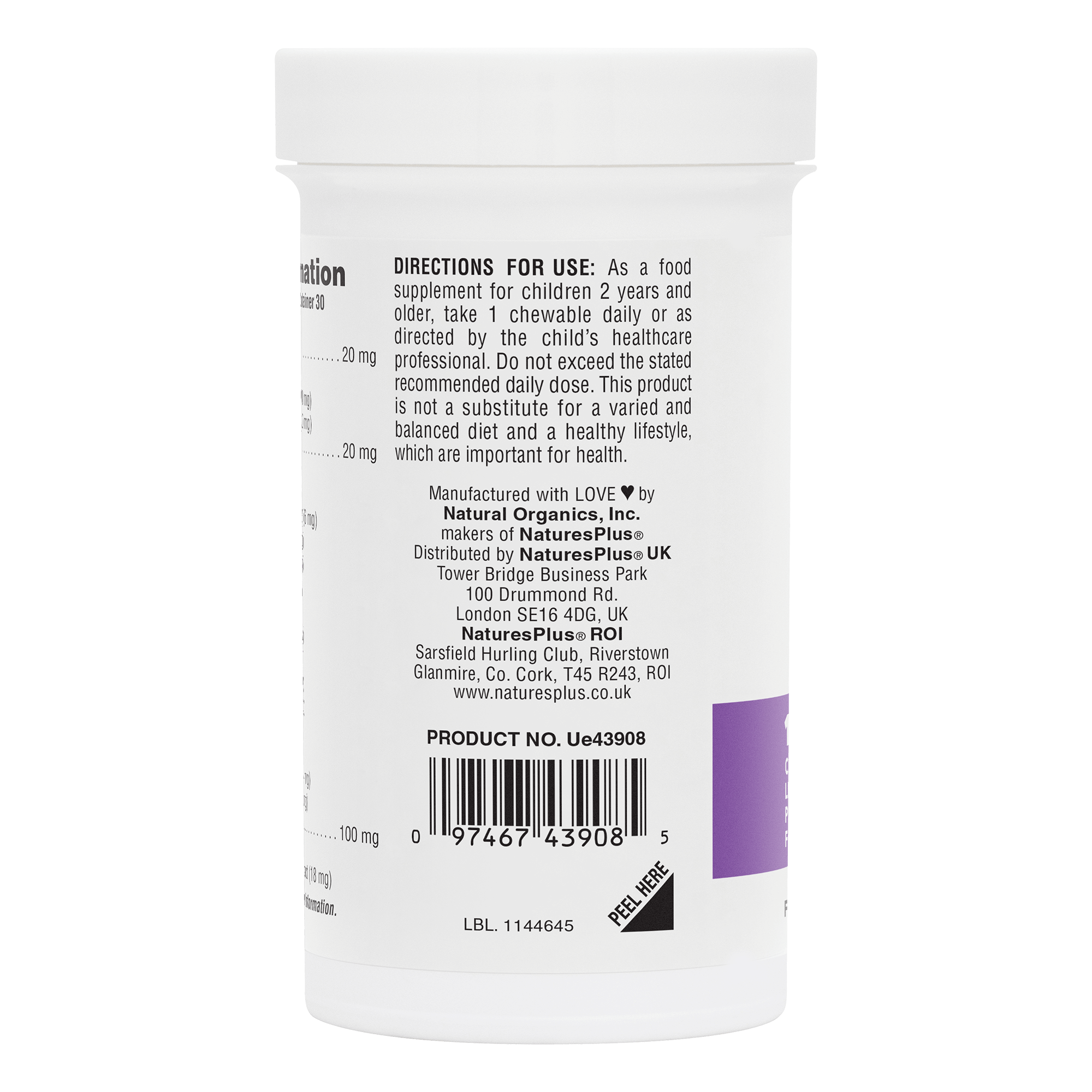 Nature’s Plus GI Nutra Pro Bio Kids