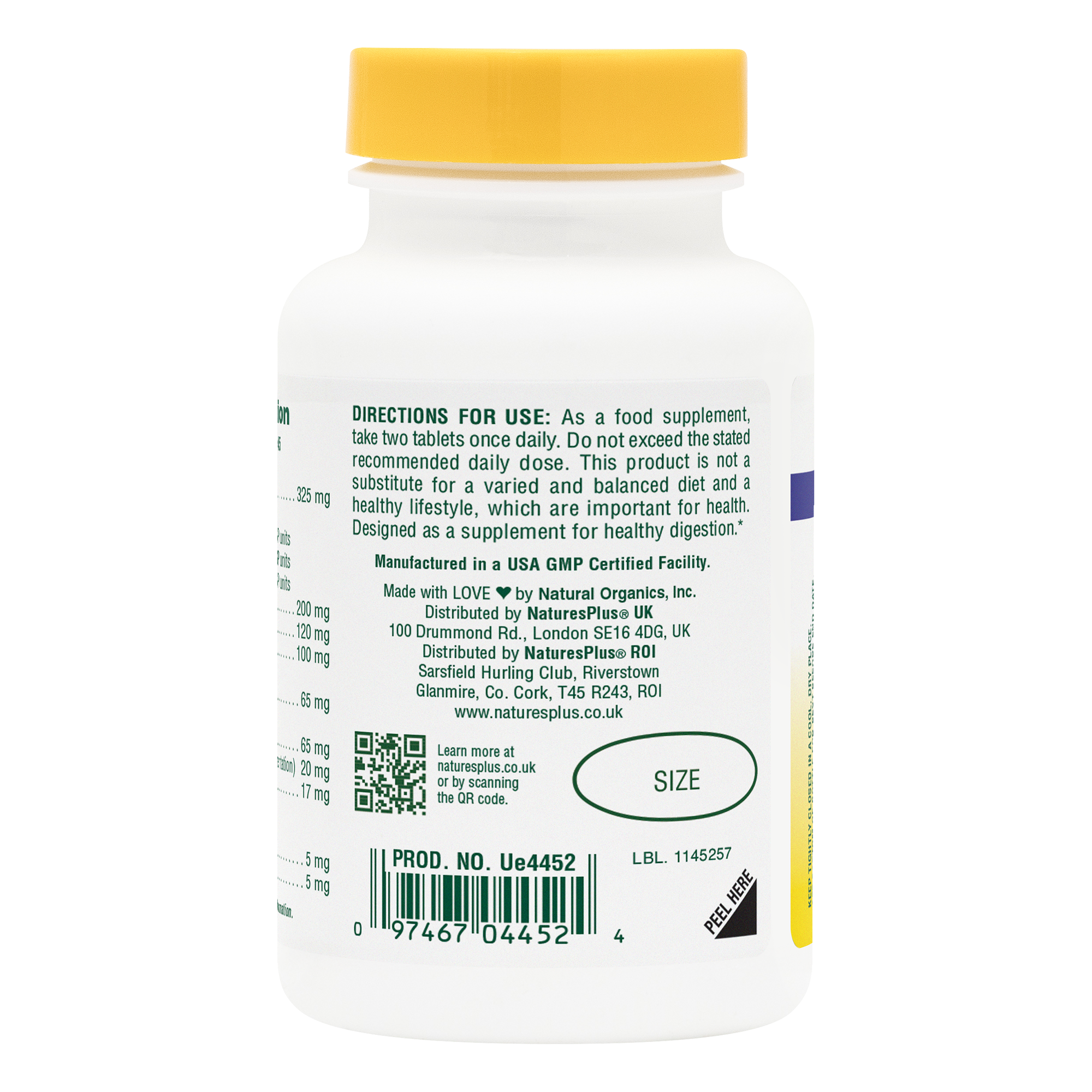 Nature’s Plus U,tea-Zyme Tablets