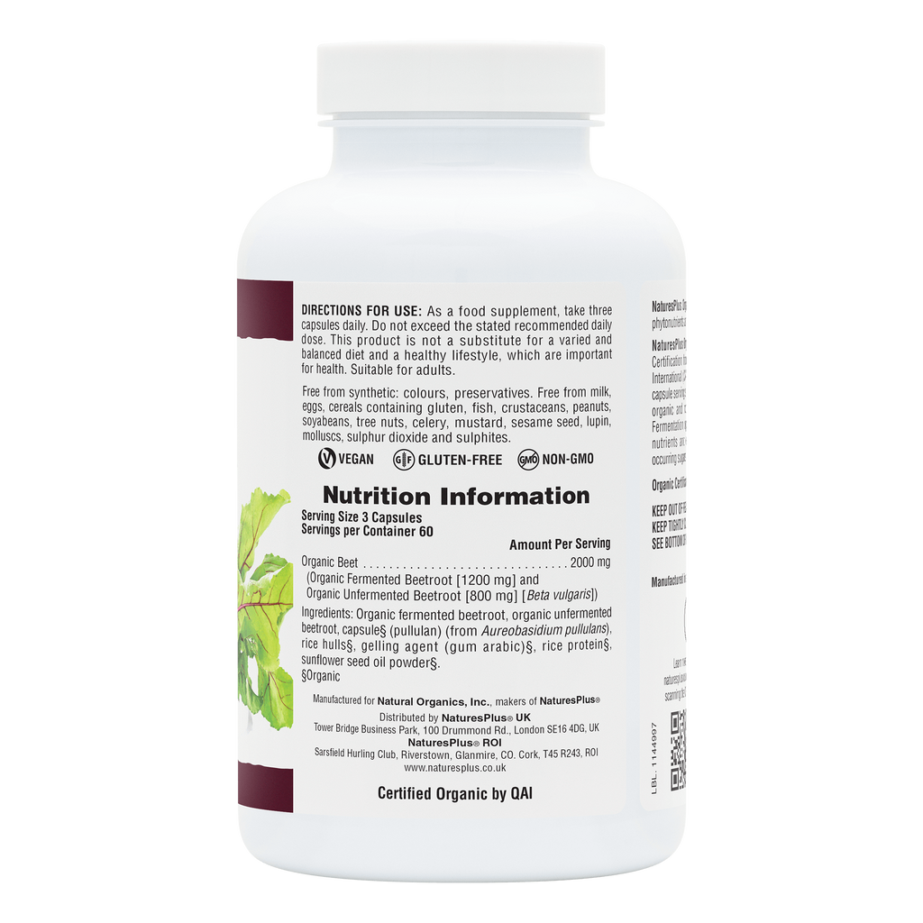 Nature’s Plus Organic Beet Capsules