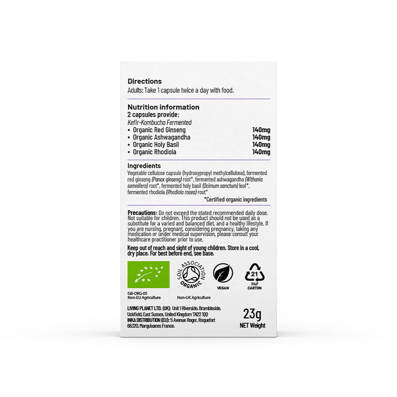 Living Nutrition Organic Fermented Adaptogens