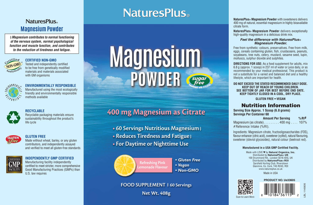 Nature’s Plus Magnesium Powder