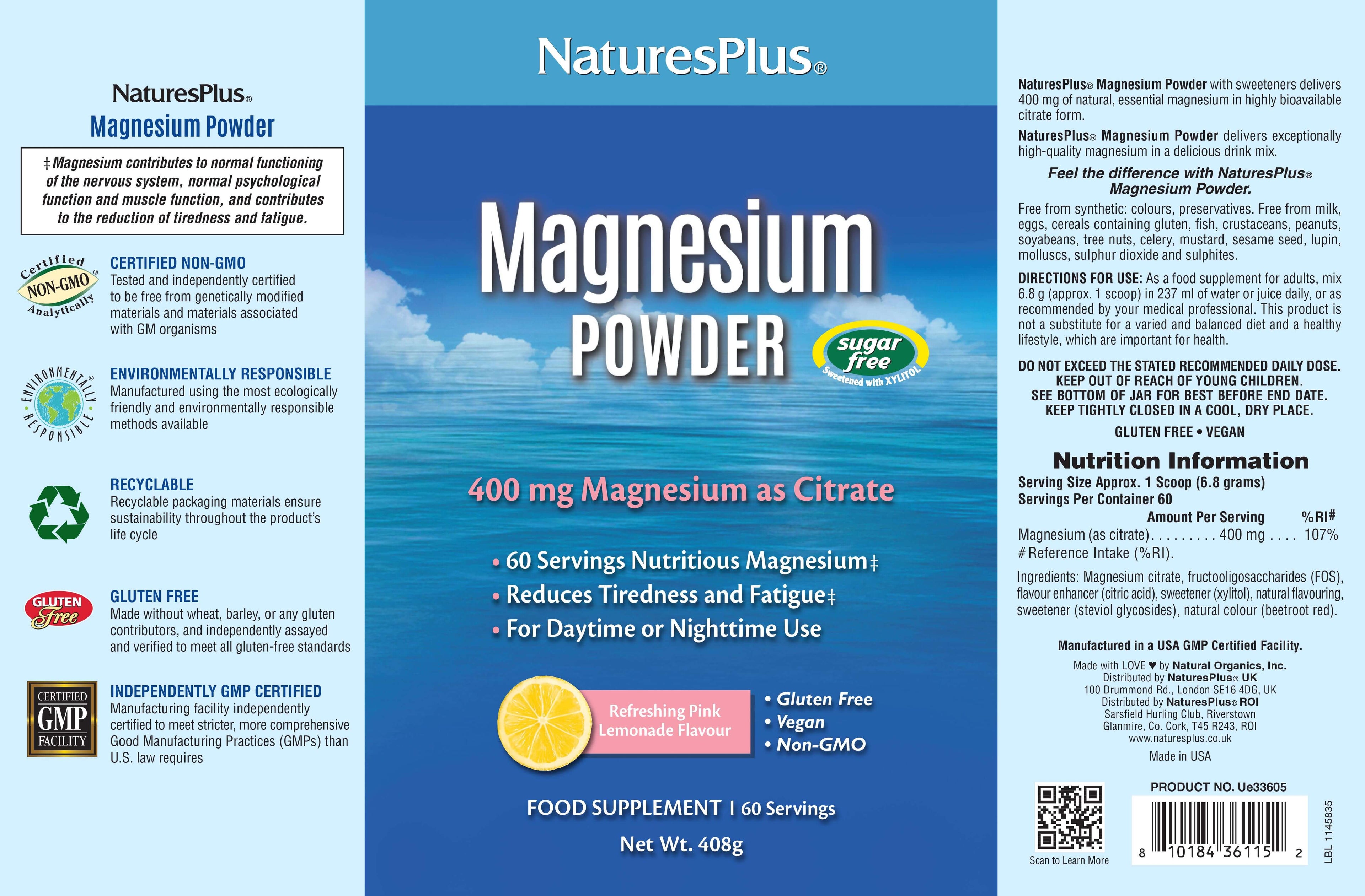 Nature’s Plus Magnesium Powder