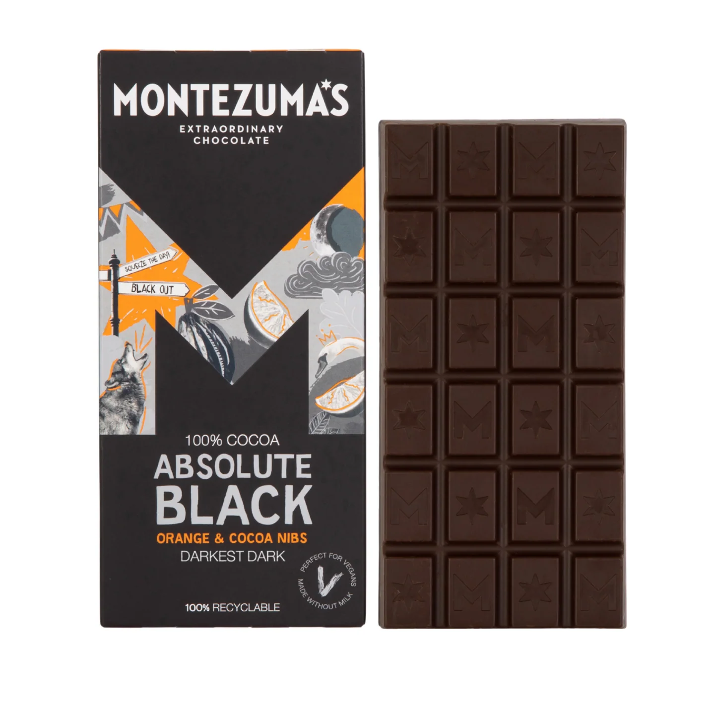 Montezuma’s Extraordinary Chocolate - Orange + Cocoa Nibs