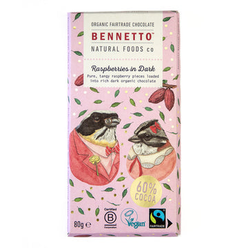 Bennetto Natural Foods Co. -  Raspberries in Dark