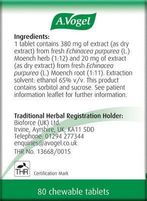 A.Vogel Echinaforce Chewable Tabletschinacea tablets, chewable