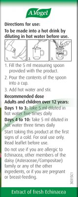 A.Vogel Echinaforce Hot Drink Cold & Flu Echinacea Concentrate