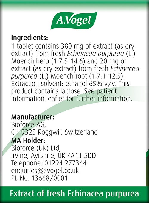 A.Vogel Echinaforce Echincea Tablets