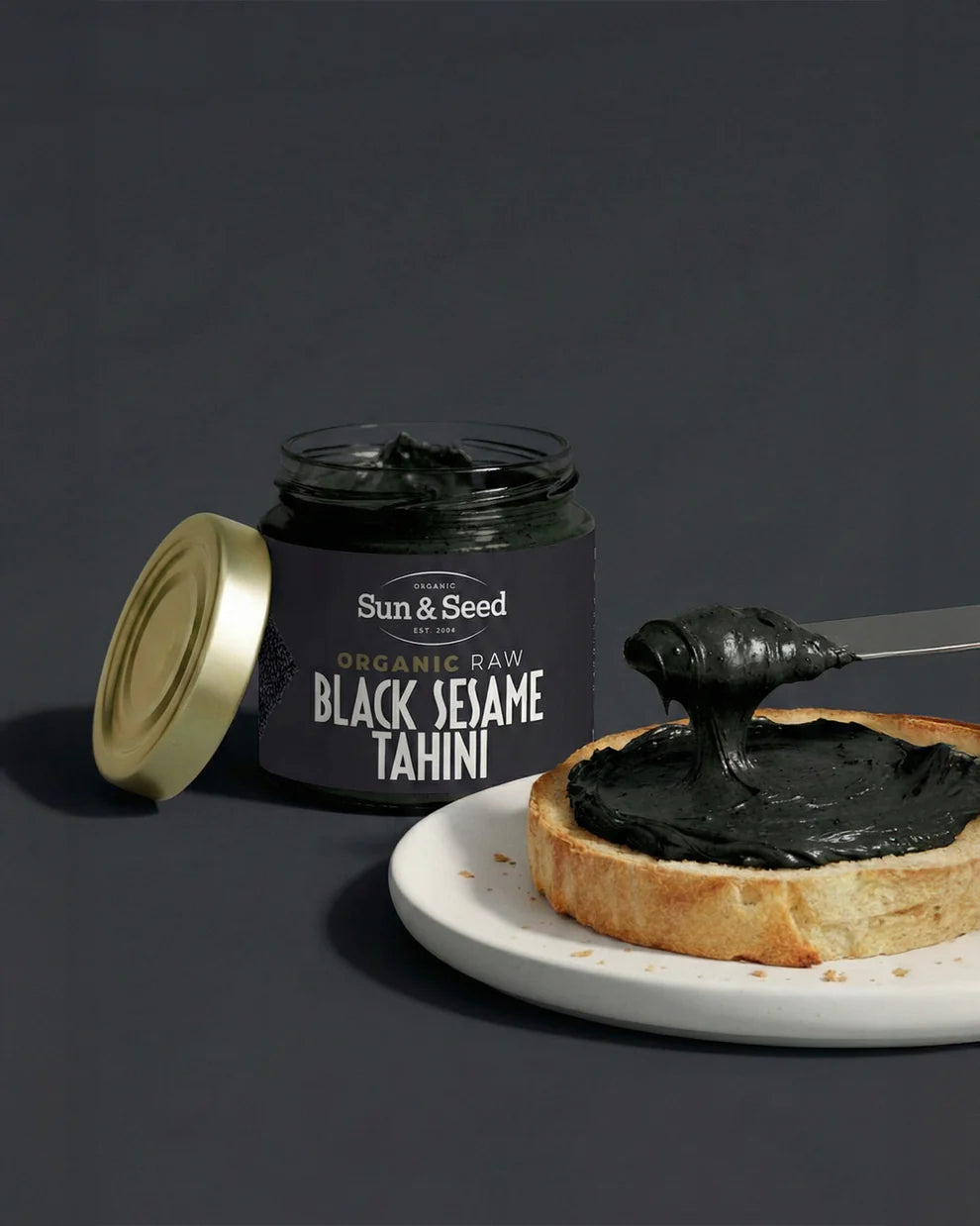 Sun & Seed Organic Raw Black Sesame Tahini