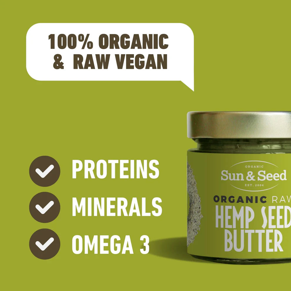Sun & Seed Organic Raw Hemp Seed Butter