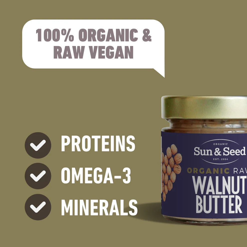 Sun & Seed Organic Raw Walnut Butter