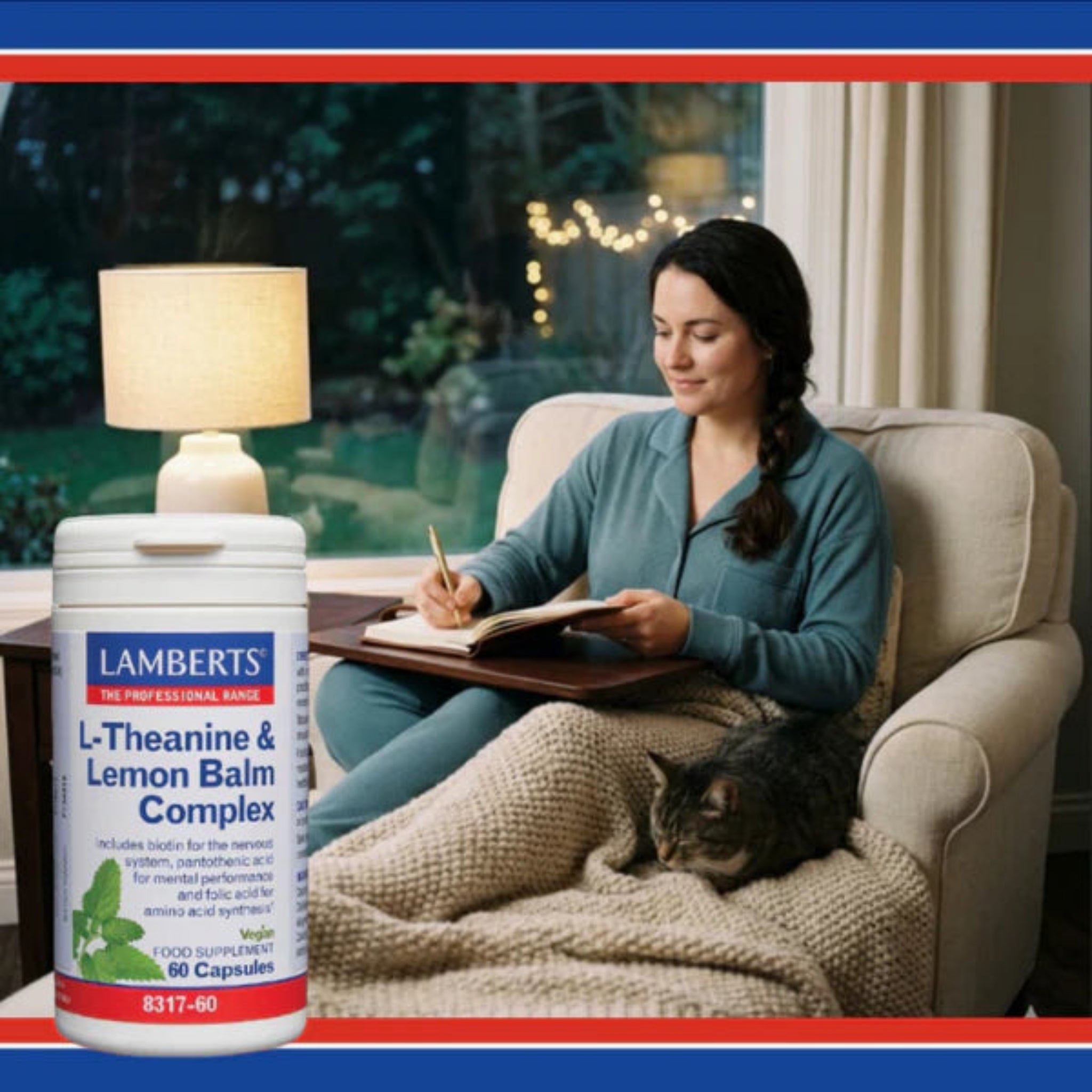 Lamberts L-Theanine and Lemon Balm Complex 60 Capsules