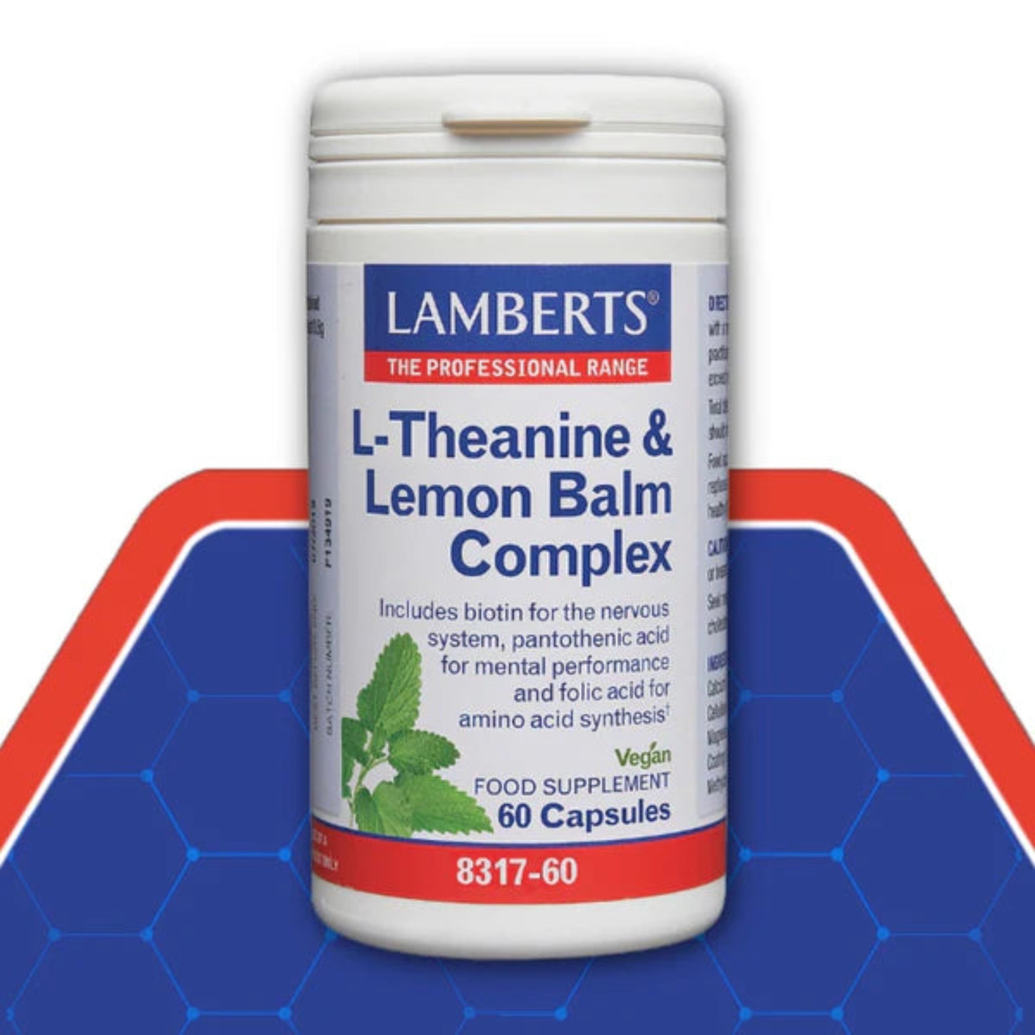 Lamberts L-Theanine and Lemon Balm Complex 60 Capsules
