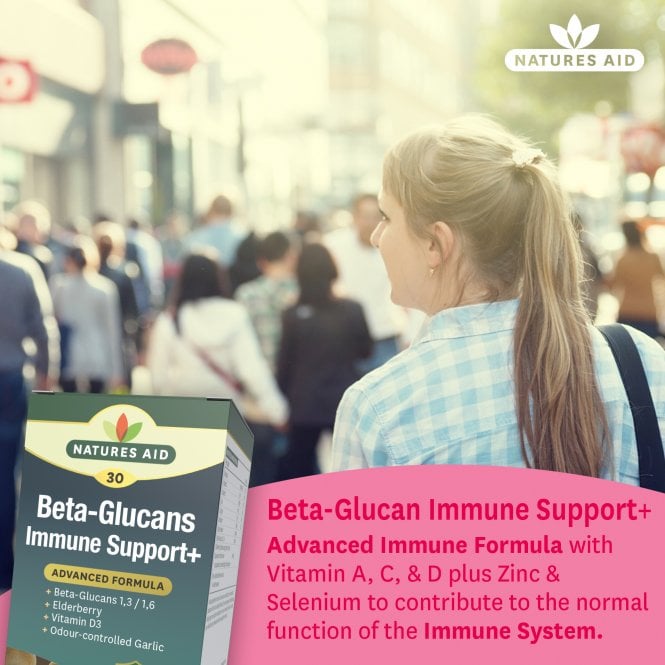 Natures Aid Beta Glucans Immune Support Tablets